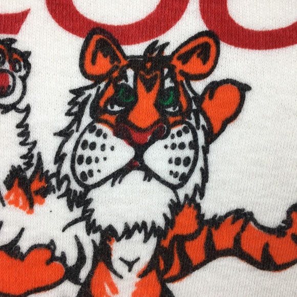 Vintage 80’s Edinburg Zoo Tee Cute Tigers - Picture 11 of 11